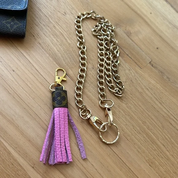 LV wallet converted to crossbody